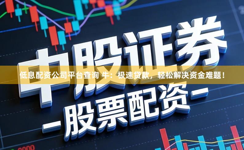 低息配资公司平台查询 牛：极速贷款，轻松解决资金难题！